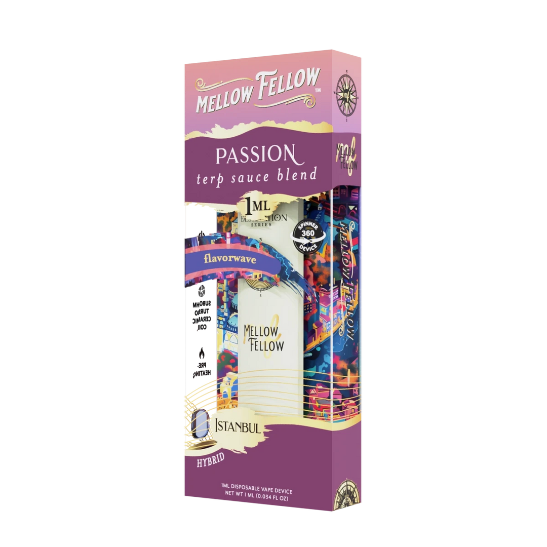 Passion Blend - Terp Sauce 1ml Disposable Spinner Vape - Flavorwave (Hybrid) - Mellow Fellow