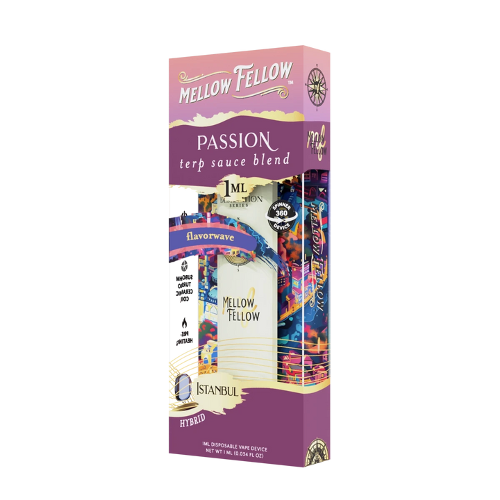 Passion Blend - Terp Sauce 1ml Disposable Spinner Vape - Flavorwave (Hybrid) - Mellow Fellow