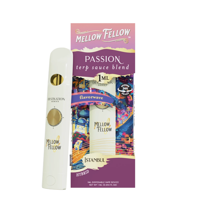 Passion Blend - Terp Sauce 1ml Disposable Spinner Vape - Flavorwave (Hybrid) - Mellow Fellow