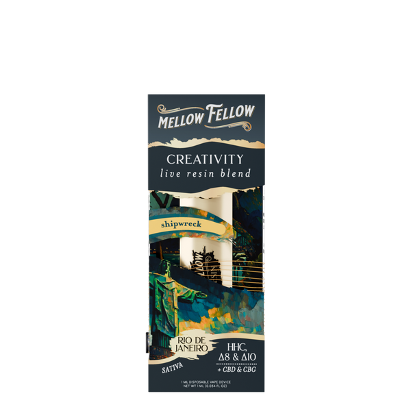 Creativity Blend - Destination: Rio De Janeiro - Live Resin 1ml Disposable Vape - Shipwreck (Sativa)