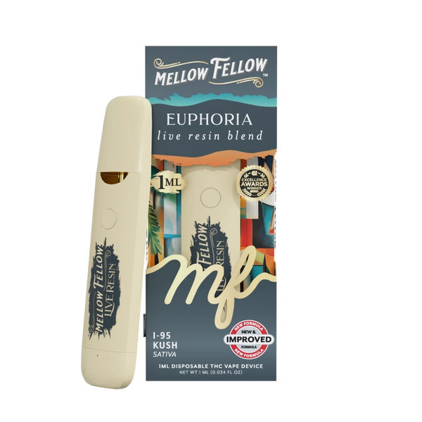 Euphoria Blend - Live Resin 1ml Disposable Vape - i-95 Kush (Sativa Dominant)