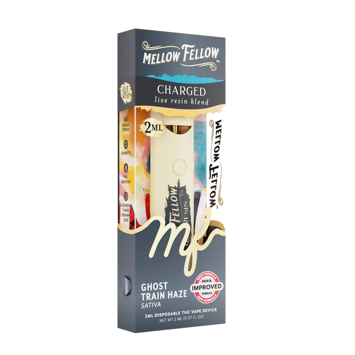 Charged Blend 2ml Live Resin Disposable Vape - Ghost Train Haze (Sativa)