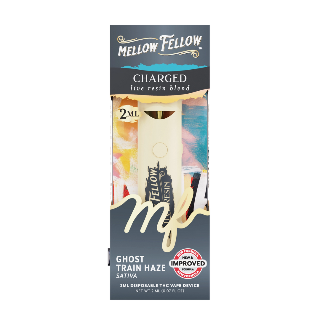 Charged Blend 2ml Live Resin Disposable Vape - Ghost Train Haze (Sativa)