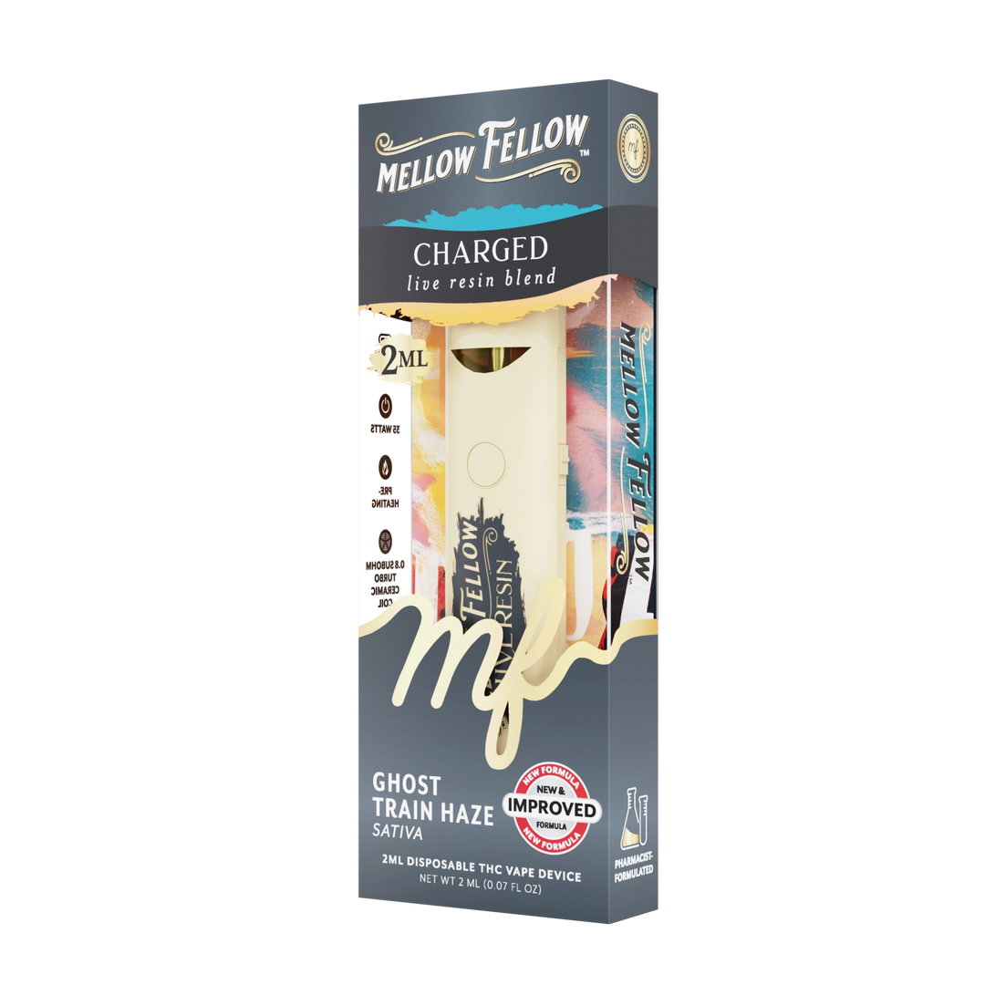 Charged Blend 2ml Live Resin Disposable Vape - Ghost Train Haze (Sativa)
