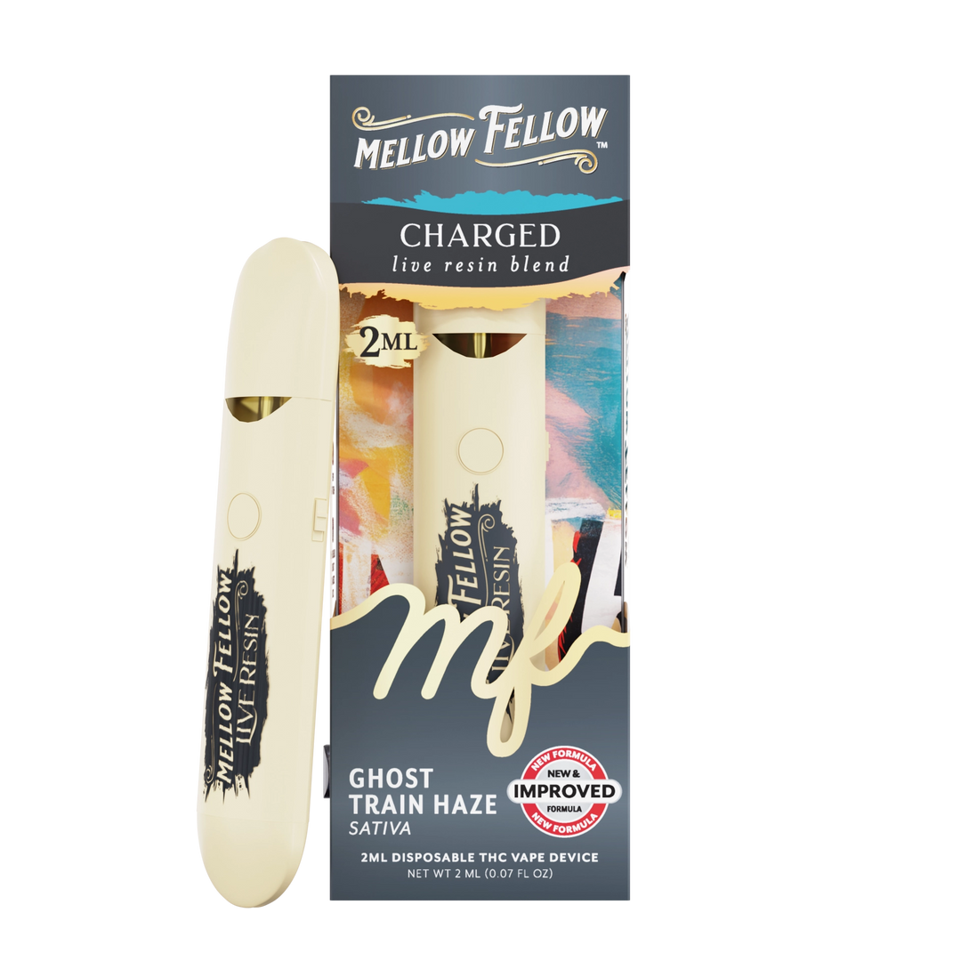 Charged Blend 2ml Live Resin Disposable Vape - Ghost Train Haze (Sativa)