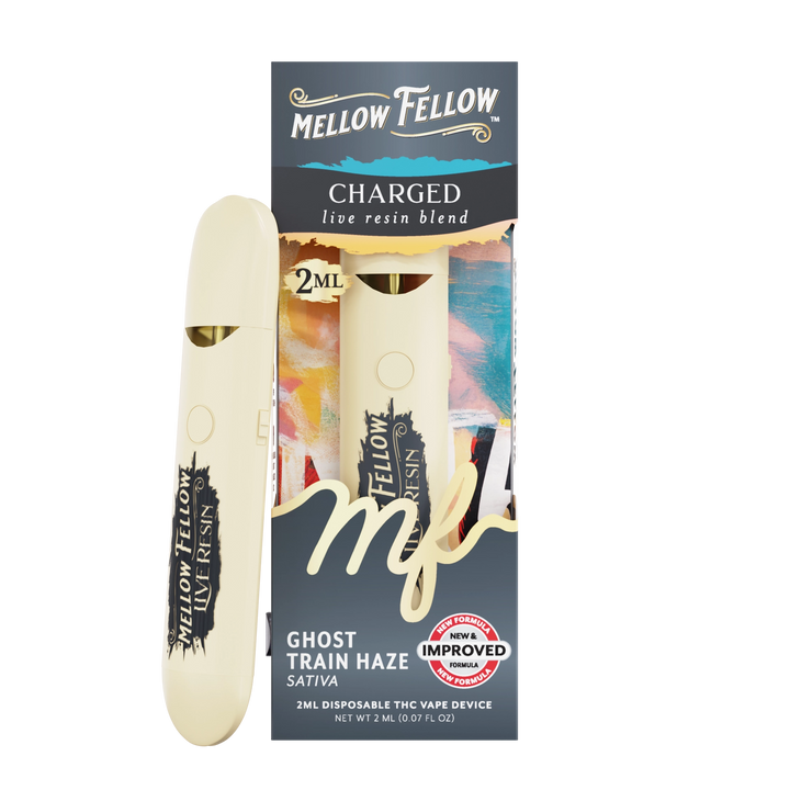 Charged Blend 2ml Live Resin Disposable Vape - Ghost Train Haze (Sativa)