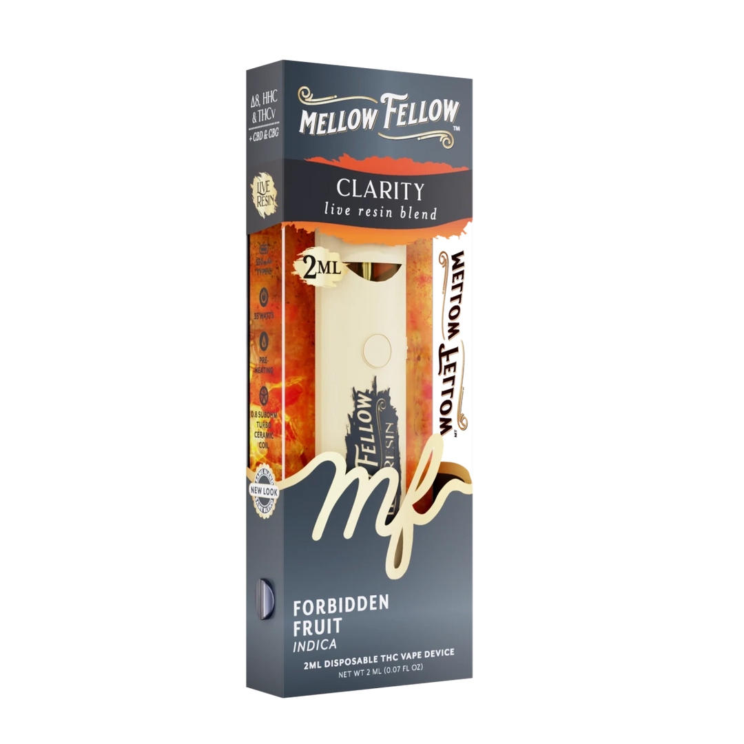 Clarity Blend 2ml Live Resin Disposable Vape - Forbidden Fruit (Indica) - Mellow Fellow