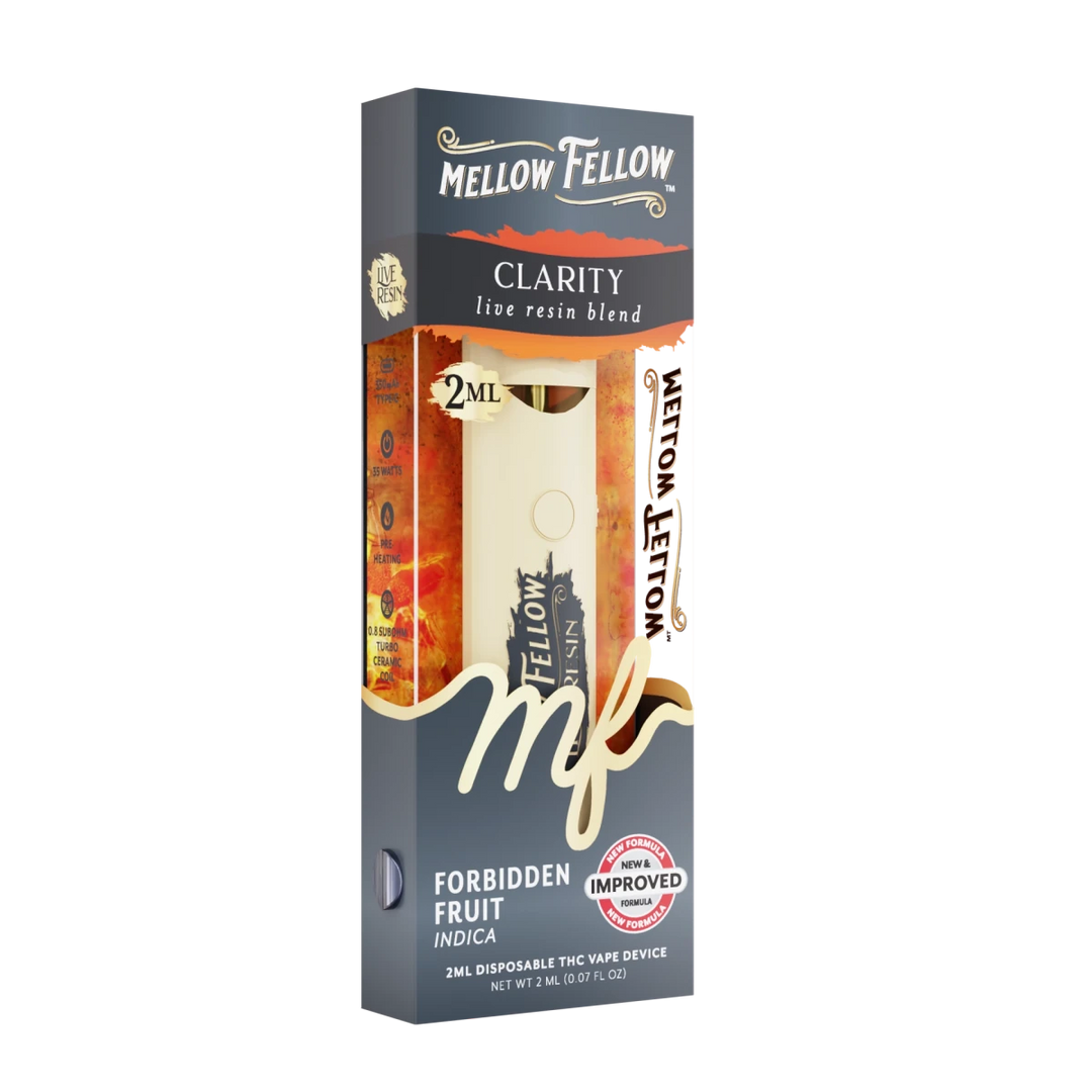 Clarity Blend 2ml Live Resin Disposable Vape - Forbidden Fruit (Indica) - Mellow Fellow