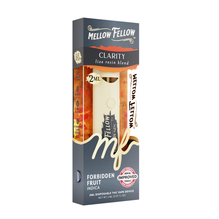 Clarity Blend 2ml Live Resin Disposable Vape - Forbidden Fruit (Indica) - Mellow Fellow