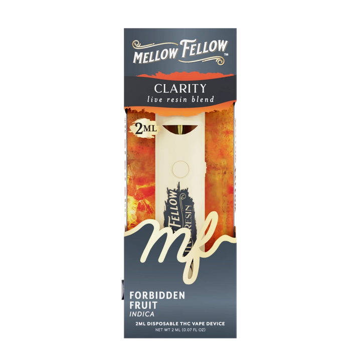 Clarity Blend 2ml Live Resin Disposable Vape - Forbidden Fruit (Indica) - Mellow Fellow