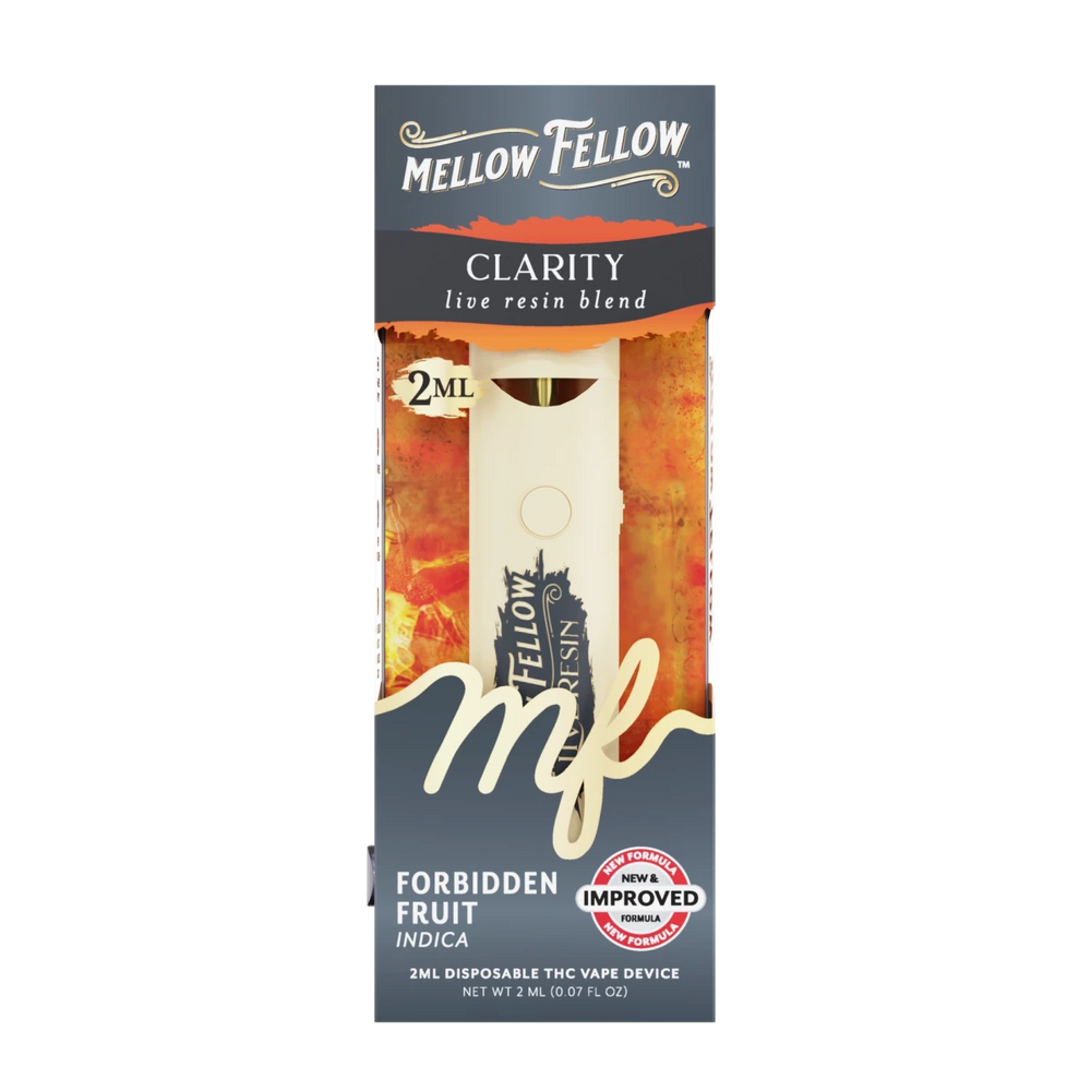 Clarity Blend 2ml Live Resin Disposable Vape - Forbidden Fruit (Indica) - Mellow Fellow