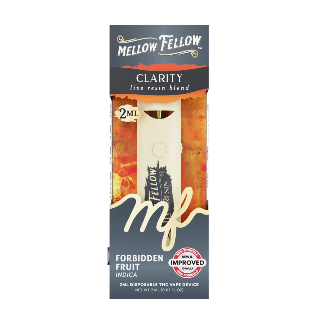 Clarity Blend 2ml Live Resin Disposable Vape - Forbidden Fruit (Indica) - Mellow Fellow