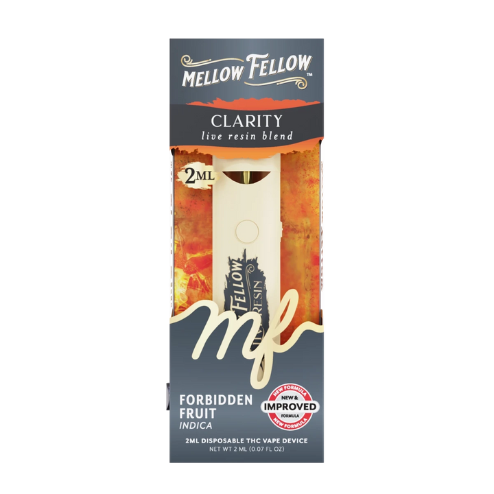 Clarity Blend 2ml Live Resin Disposable Vape - Forbidden Fruit (Indica) - Mellow Fellow