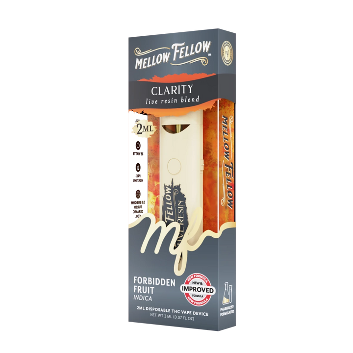 Clarity Blend 2ml Live Resin Disposable Vape - Forbidden Fruit (Indica) - Mellow Fellow
