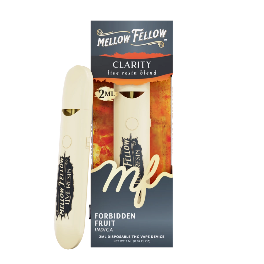 Clarity Blend 2ml Live Resin Disposable Vape - Forbidden Fruit (Indica) - Mellow Fellow