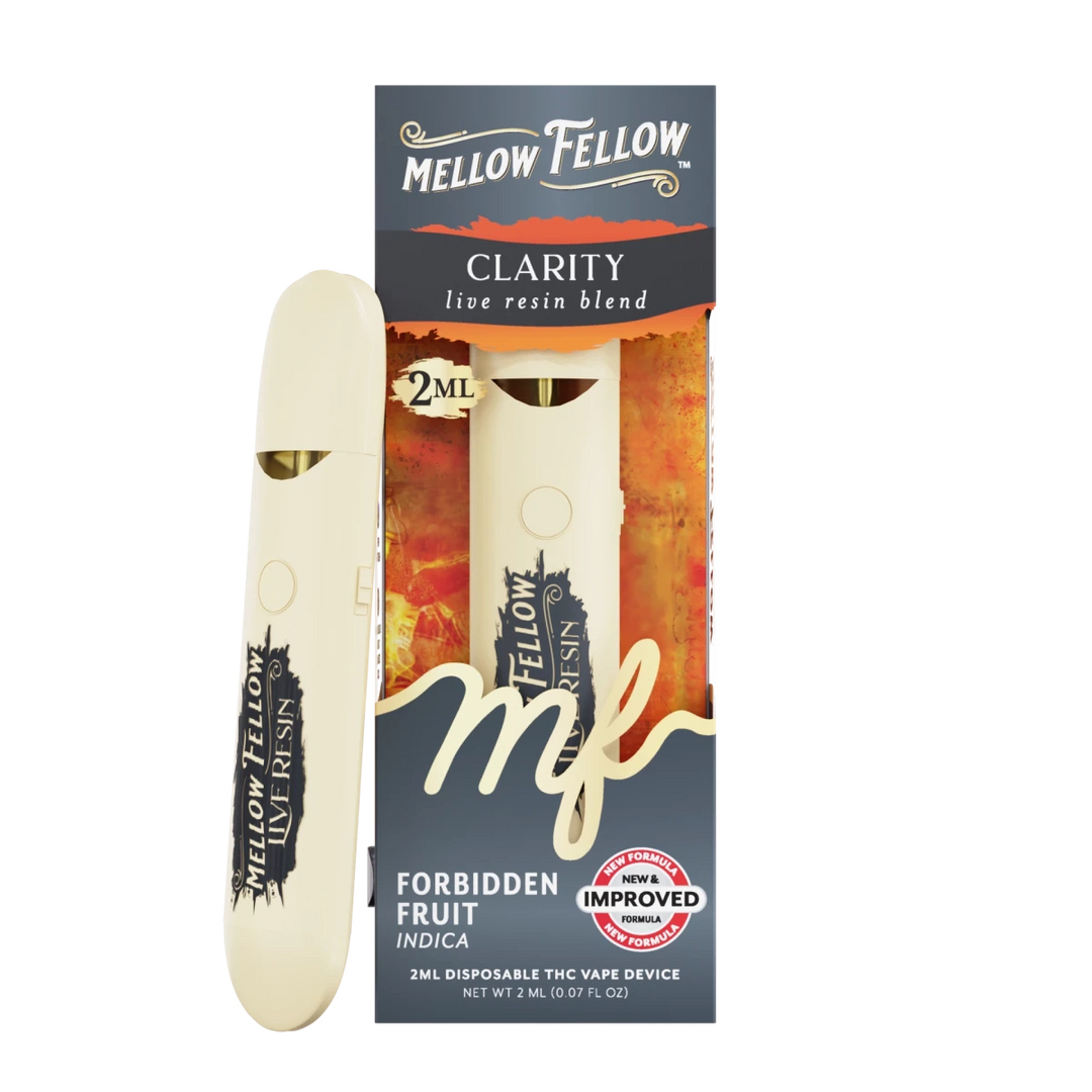 Clarity Blend 2ml Live Resin Disposable Vape - Forbidden Fruit (Indica) - Mellow Fellow