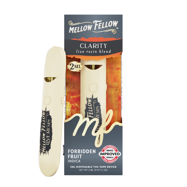 Clarity Blend 2ml Live Resin Disposable Vape - Forbidden Fruit (Indica) - Mellow Fellow