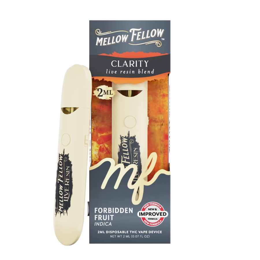 Clarity Blend 2ml Live Resin Disposable Vape - Forbidden Fruit (Indica) - Mellow Fellow