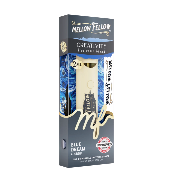 Creativity Blend 2ml Live Resin Disposable Vape - Blue Dream (Hybrid) - Mellow Fellow