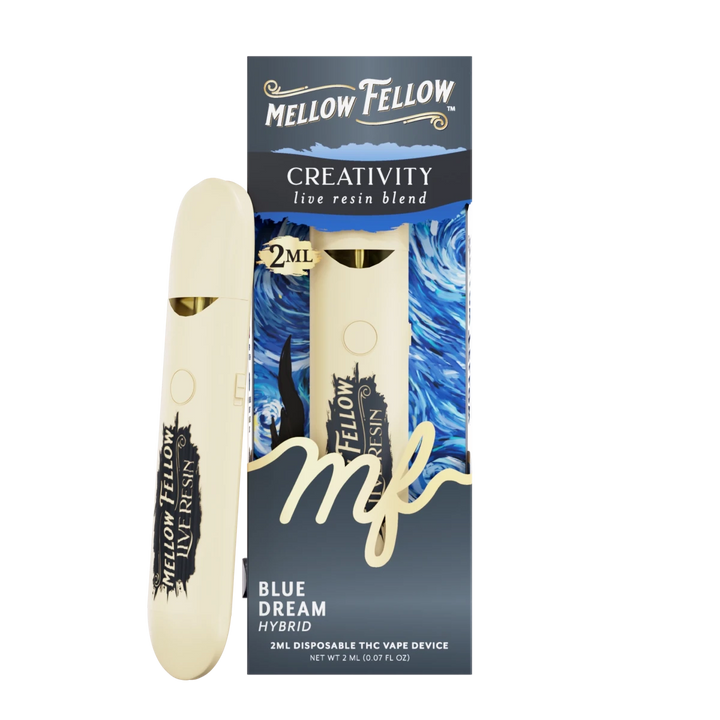 Creativity Blend 2ml Live Resin Disposable Vape - Blue Dream (Hybrid) - Mellow Fellow