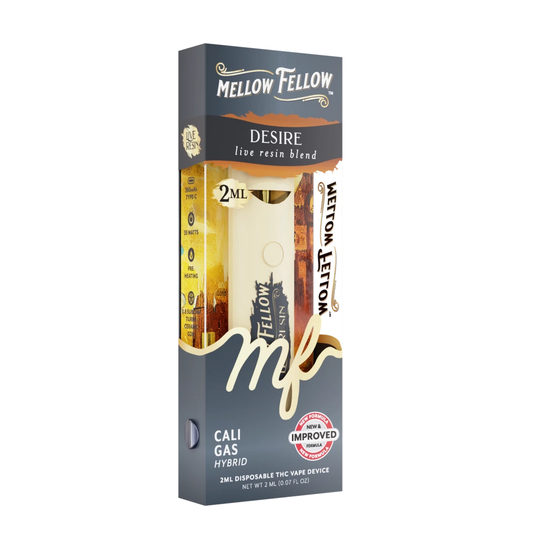 Desire Blend 2ml Live Resin Disposable Vape - Cali Gas (Hybrid) - Mellow Fellow