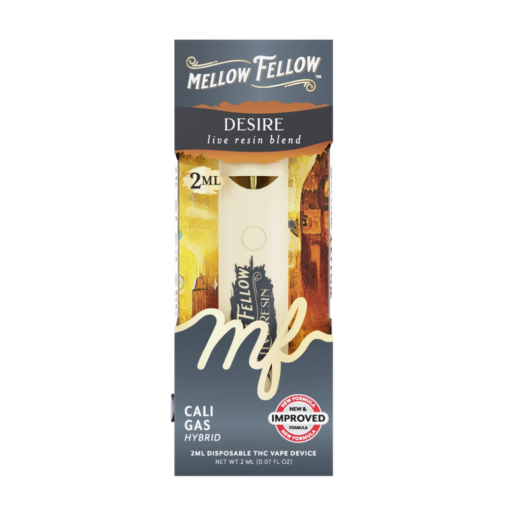 Desire Blend 2ml Live Resin Disposable Vape - Cali Gas (Hybrid) - Mellow Fellow