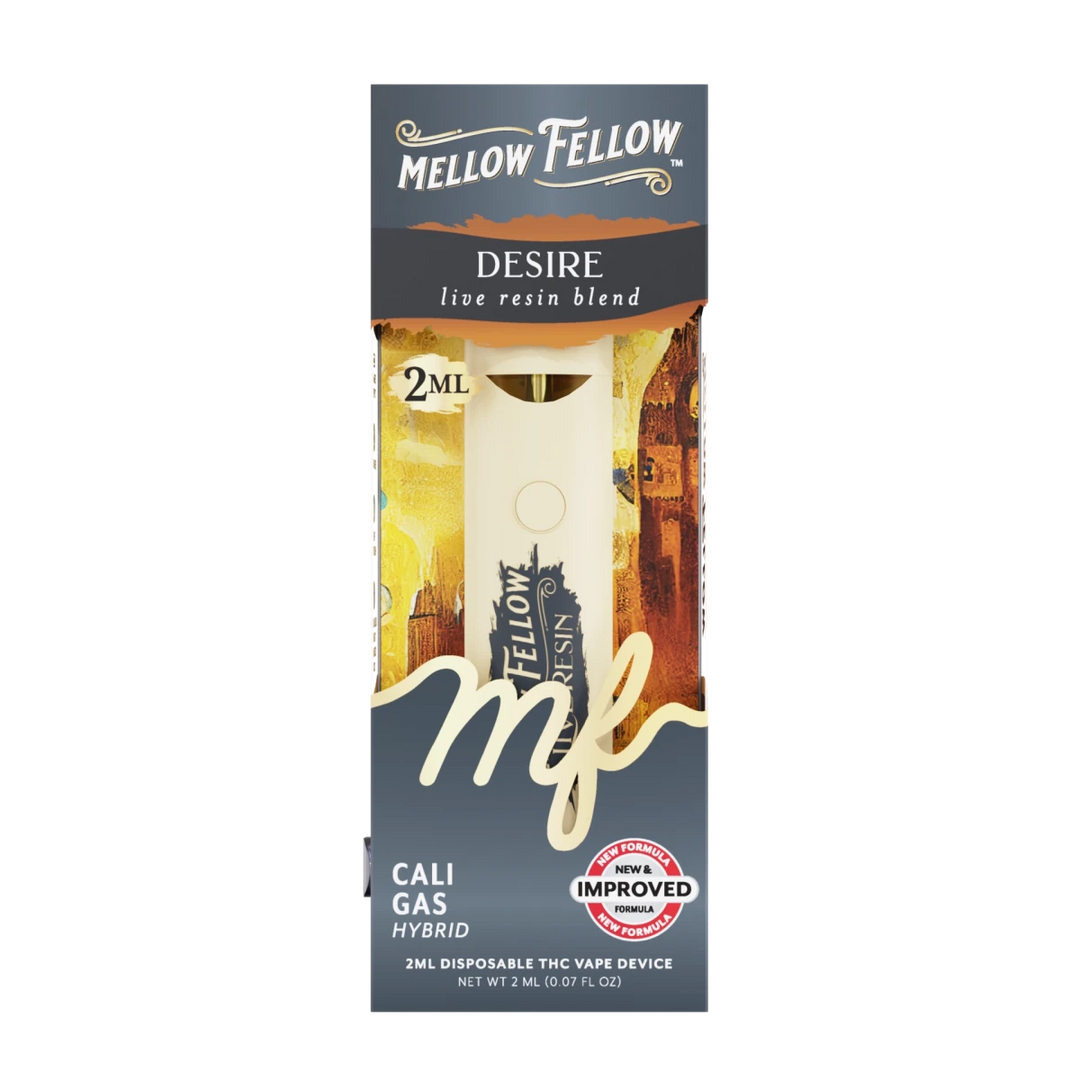 Desire Blend 2ml Live Resin Disposable Vape - Cali Gas (Hybrid) - Mellow Fellow