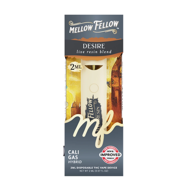 Desire Blend 2ml Live Resin Disposable Vape - Cali Gas (Hybrid) - Mellow Fellow