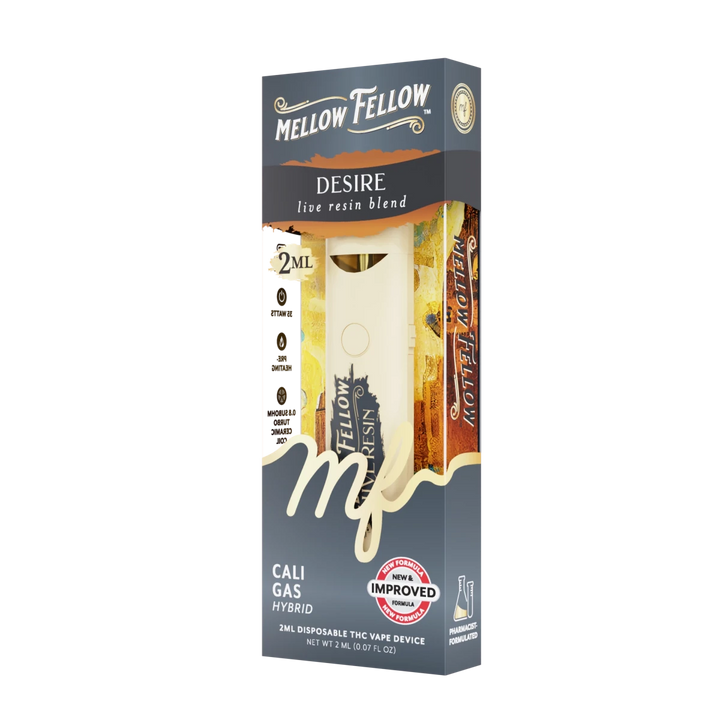 Desire Blend 2ml Live Resin Disposable Vape - Cali Gas (Hybrid) - Mellow Fellow