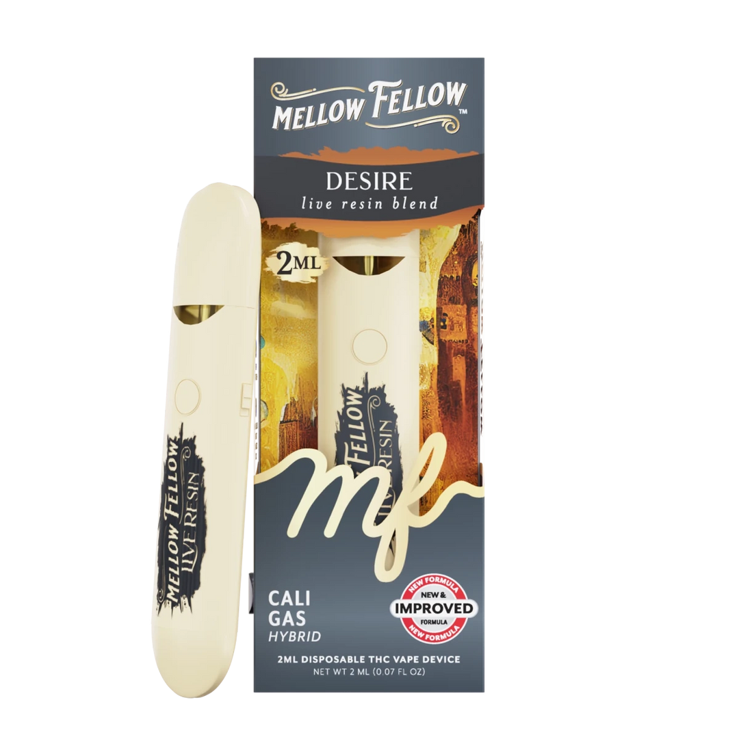 Desire Blend 2ml Live Resin Disposable Vape - Cali Gas (Hybrid) - Mellow Fellow