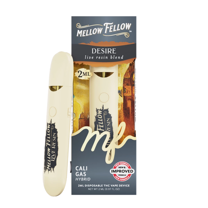 Desire Blend 2ml Live Resin Disposable Vape - Cali Gas (Hybrid) - Mellow Fellow