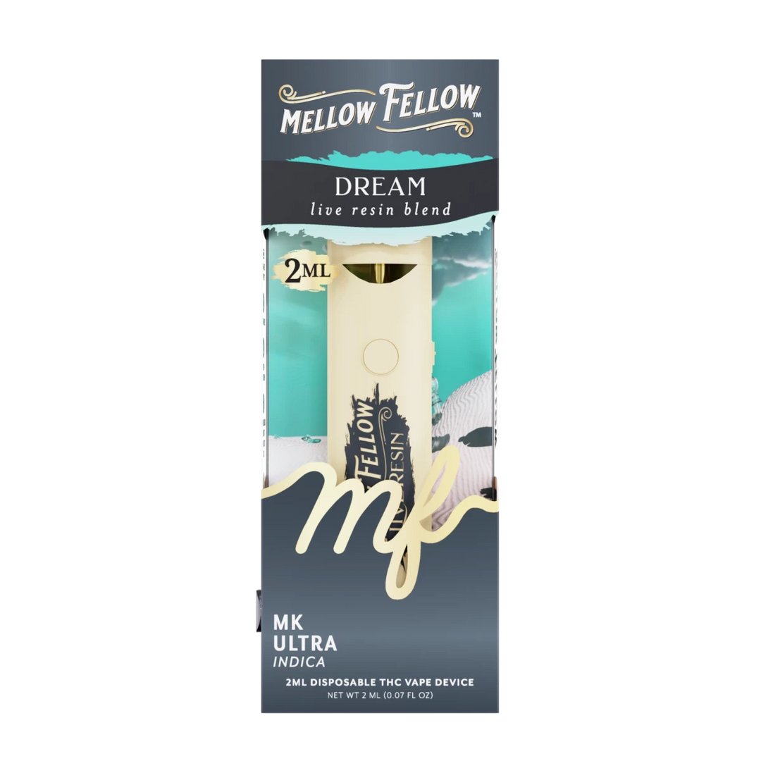 Dream Blend 2ml Live Resin Disposable Vape - MK Ultra (Indica) - Mellow Fellow