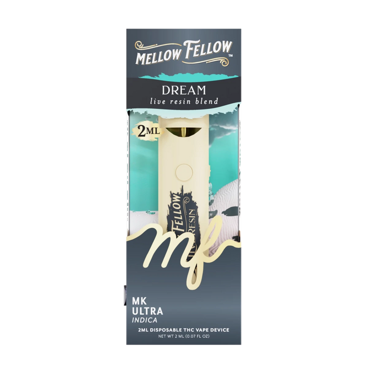 Dream Blend 2ml Live Resin Disposable Vape - MK Ultra (Indica) - Mellow Fellow