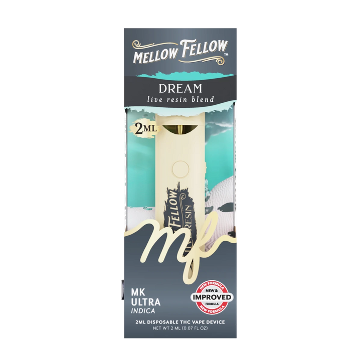 Dream Blend 2ml Live Resin Disposable Vape - MK Ultra (Indica) - Mellow Fellow