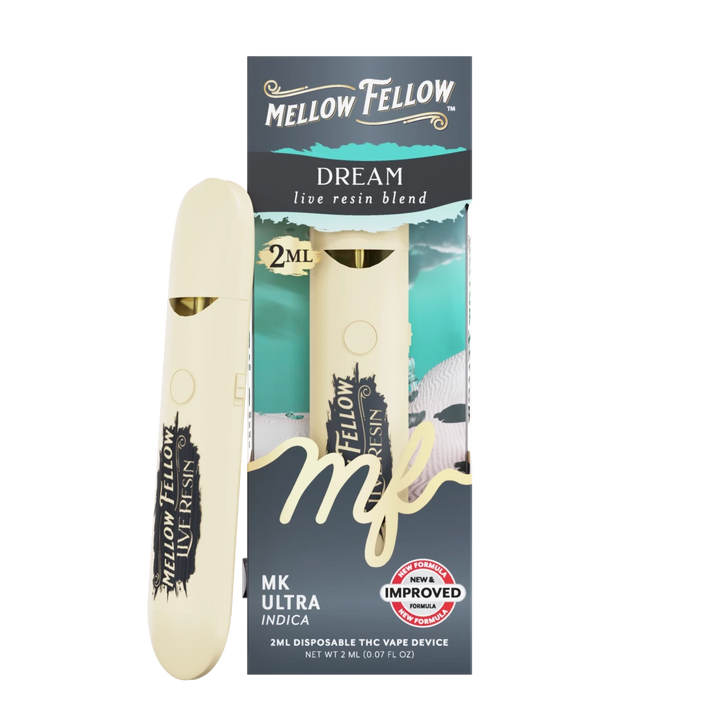 Dream Blend 2ml Live Resin Disposable Vape - MK Ultra (Indica) - Mellow Fellow