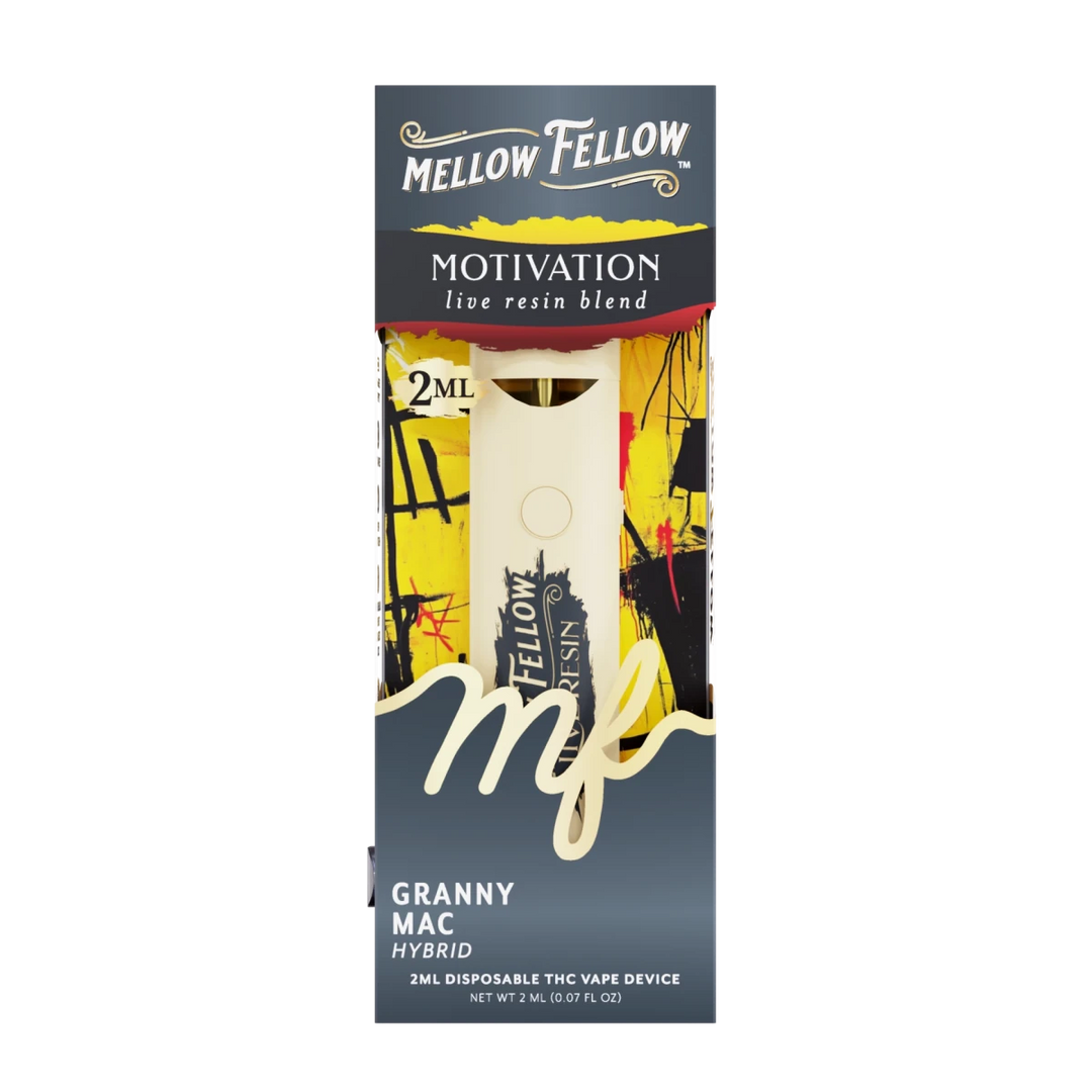 Motivation Blend 2ml Live Resin Disposable Vape - Granny Mac Motivation Blend 2ml Live Resin Disposable Vape - Granny Mac