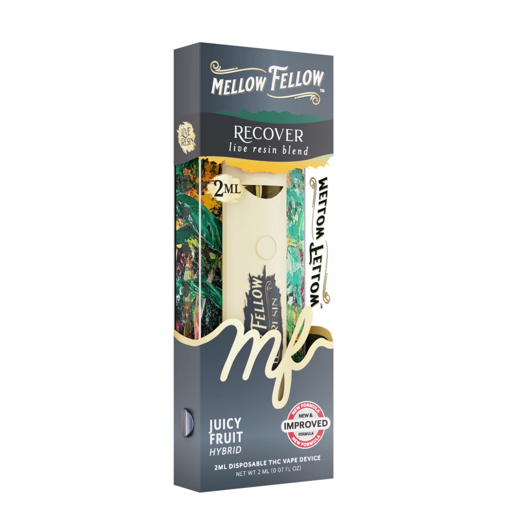 Recover Blend 2ml Live Resin Disposable Vape - Juicy Fruit (Hybrid) - Mellow Fellow