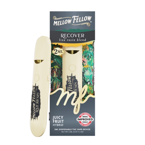Recover Blend 2ml Live Resin Disposable Vape - Juicy Fruit (Hybrid)