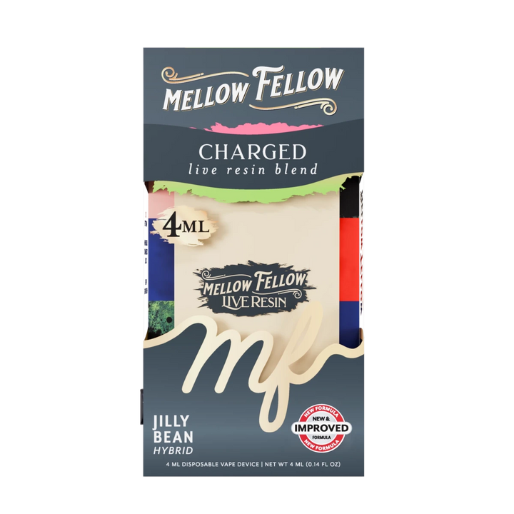 Charged Blend 4ml Live Resin Disposable Vape - Jilly Bean (Hybrid) - Mellow Fellow
