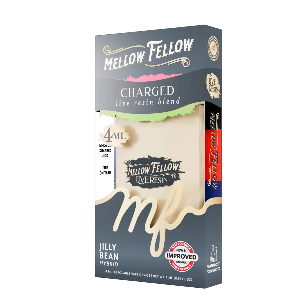 Charged Blend 4ml Live Resin Disposable Vape - Jilly Bean (Hybrid) - Mellow Fellow