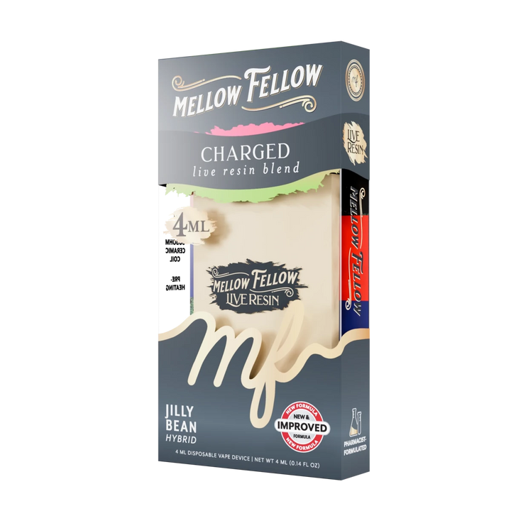 Charged Blend 4ml Live Resin Disposable Vape - Jilly Bean (Hybrid) - Mellow Fellow