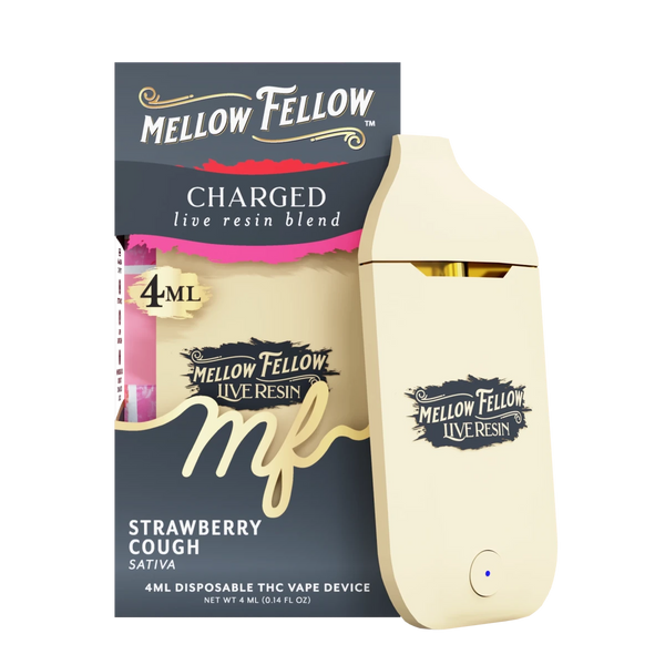 Charged Blend 4ml Live Resin Disposable Vape - Strawberry Cough (Sativa)