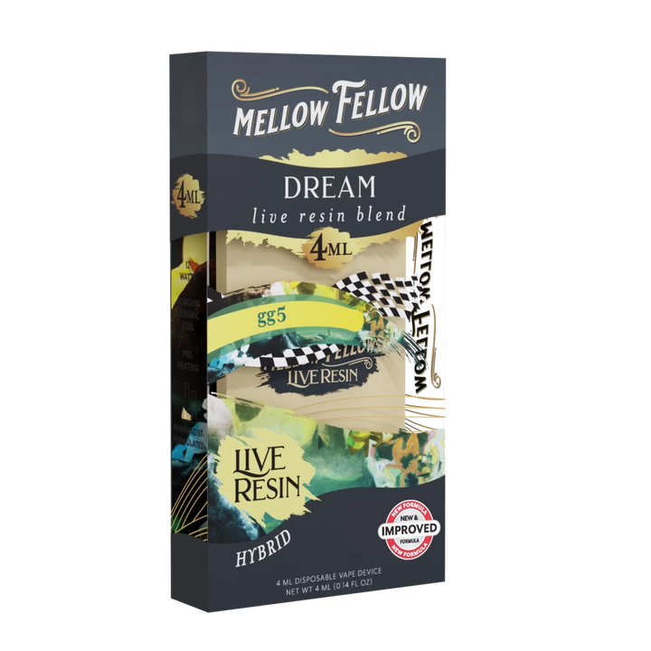 Dream Blend 4ml Live Resin Disposable Vape - GG5 (Hybrid) - Mellow Fellow