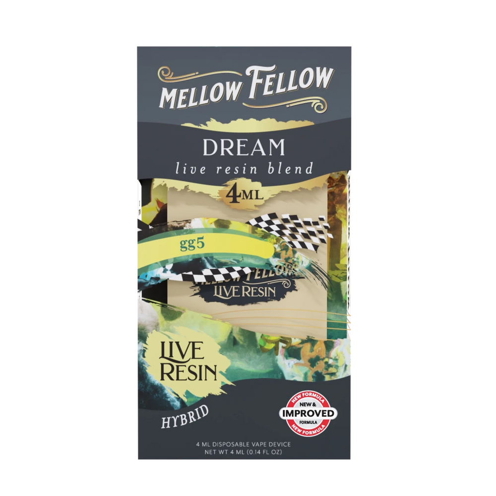 Dream Blend 4ml Live Resin Disposable Vape - GG5 (Hybrid) - Mellow Fellow