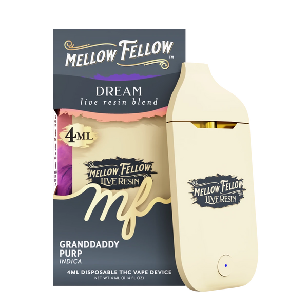 Dream Blend 4ml Live Resin Disposable Vape - Granddaddy Purp (Indica)