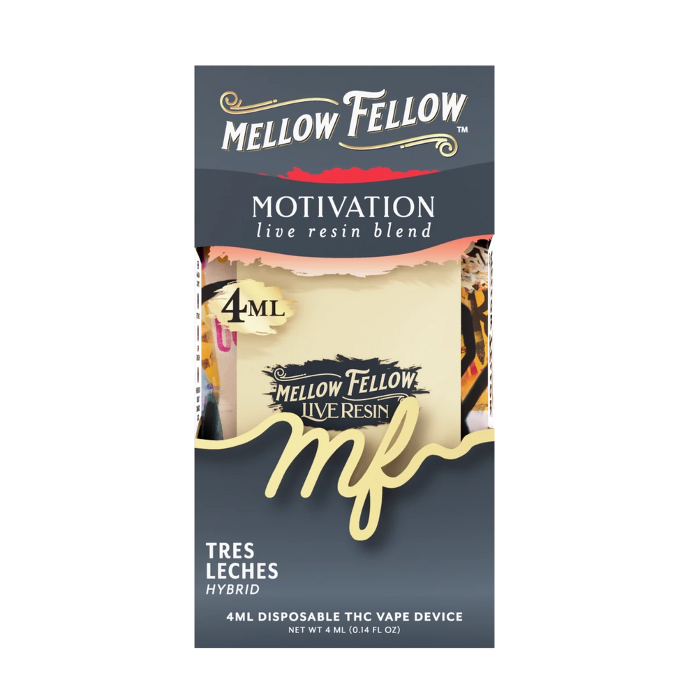 Motivation Blend 4ml Live Resin Disposable Vape - Tres Leches (Hybrid) - Mellow Fellow