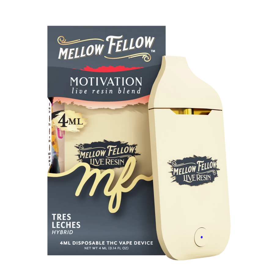 Motivation Blend 4ml Live Resin Disposable Vape - Tres Leches (Hybrid) - Mellow Fellow