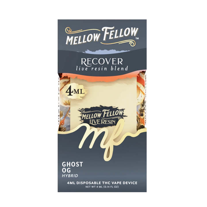 Recover Blend 4ml Live Resin Disposable Vape - Ghost OG (Hybrid) - Mellow Fellow