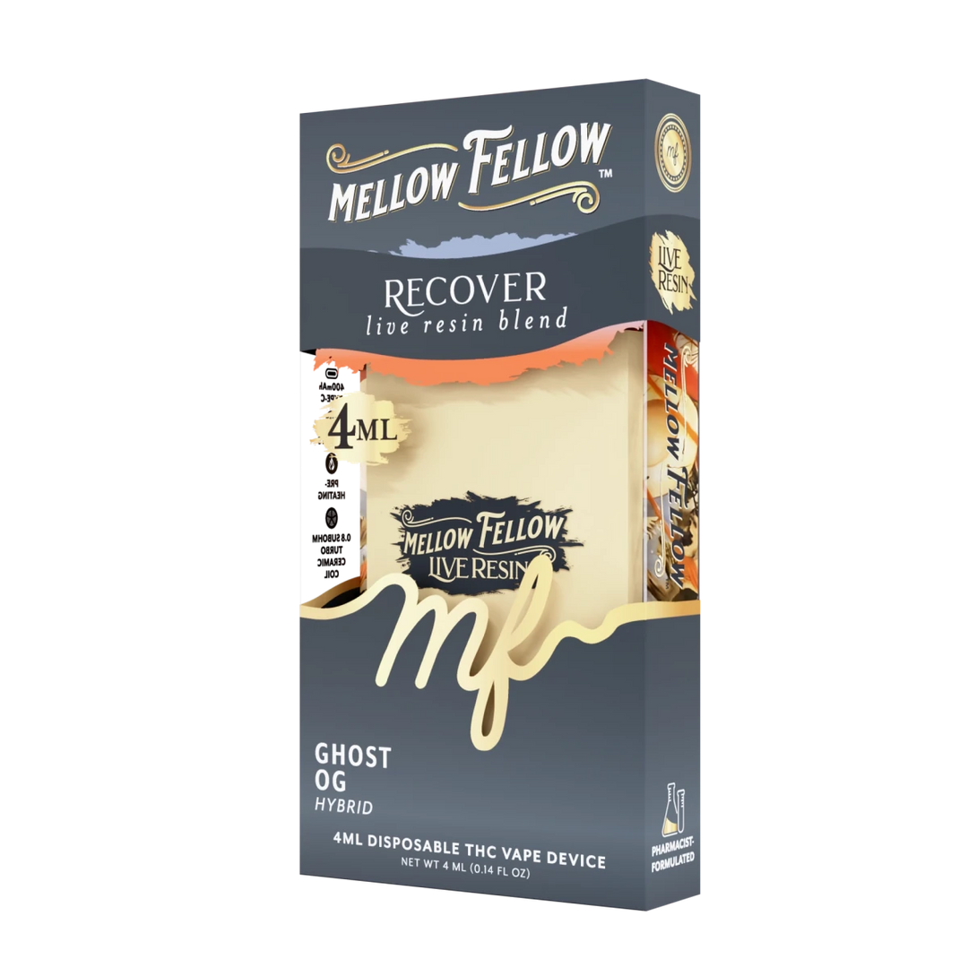 Recover Blend 4ml Live Resin Disposable Vape - Ghost OG (Hybrid) - Mellow Fellow