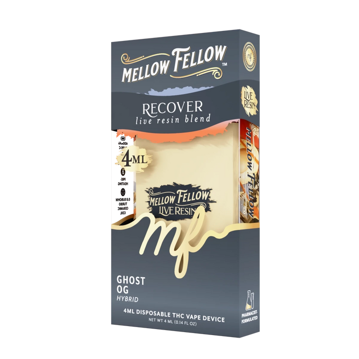 Recover Blend 4ml Live Resin Disposable Vape - Ghost OG (Hybrid) - Mellow Fellow
